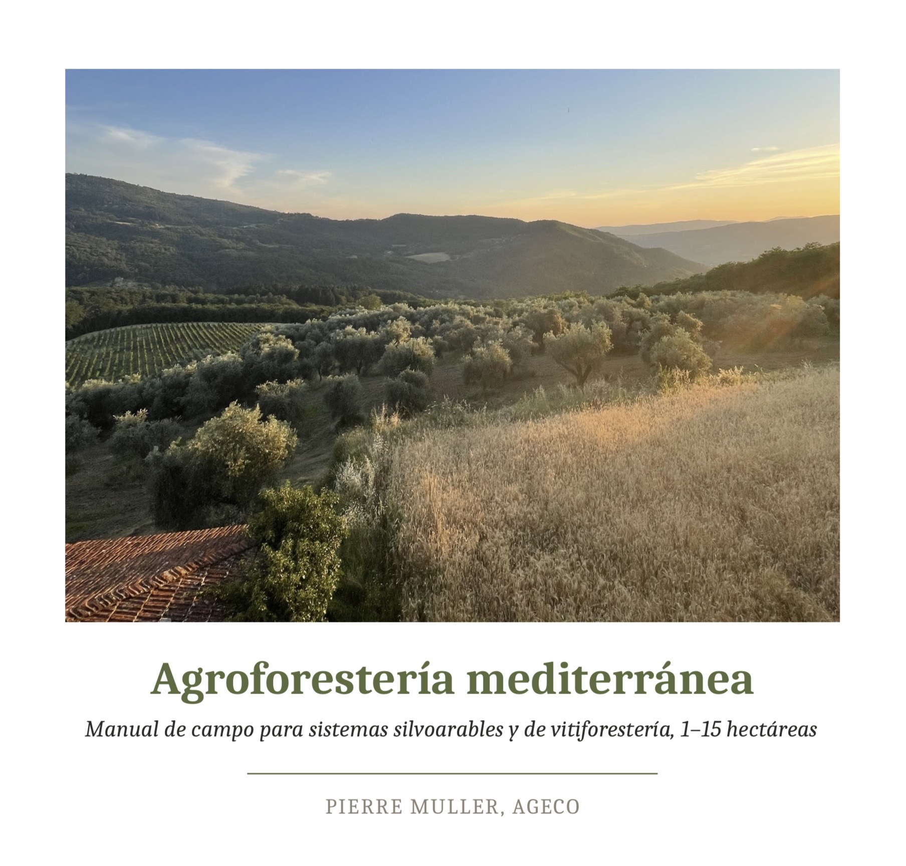 Portada del manual Agroforestería Mediterránea