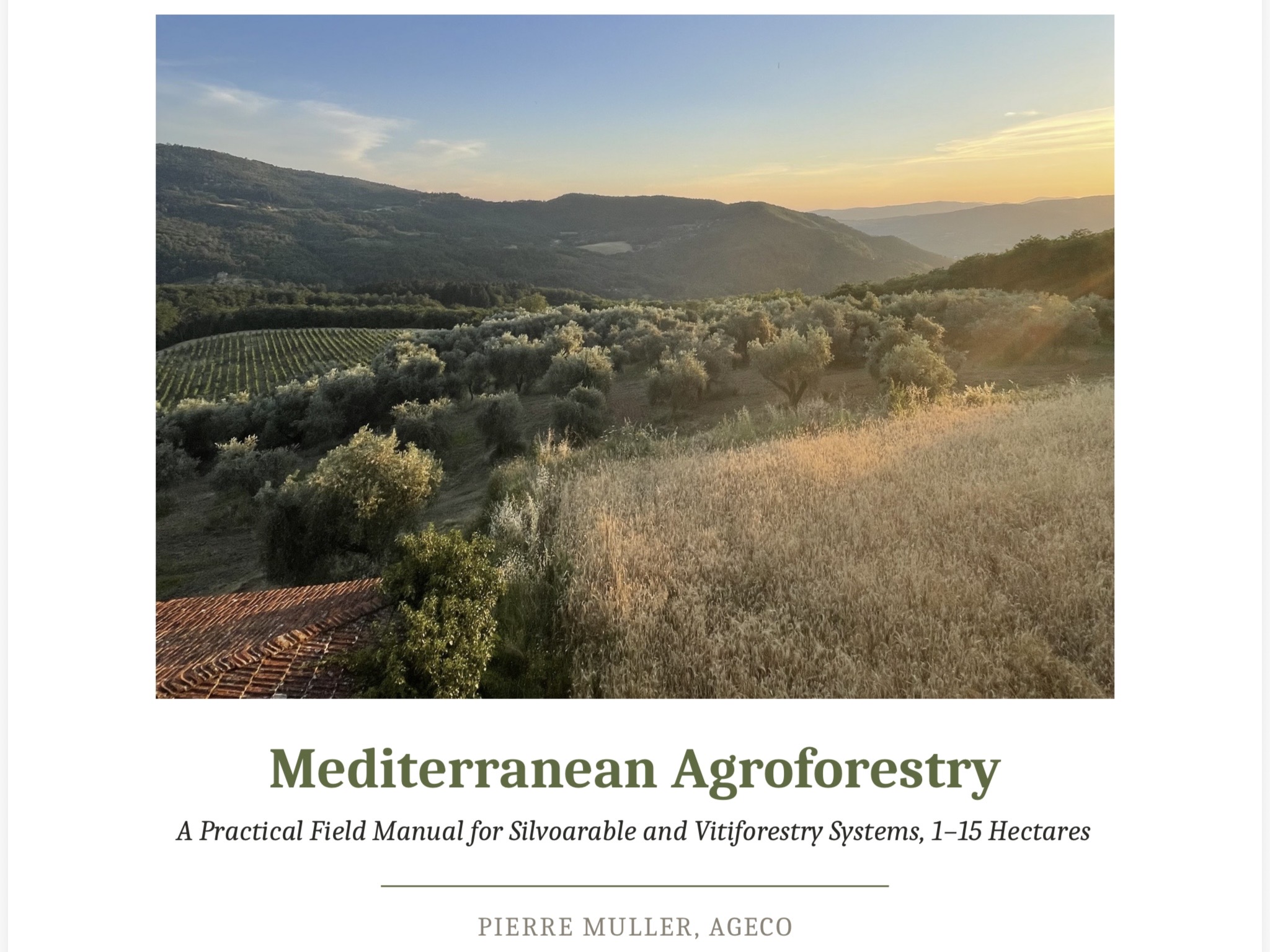 Mediterranean Agroforestry field manual cover